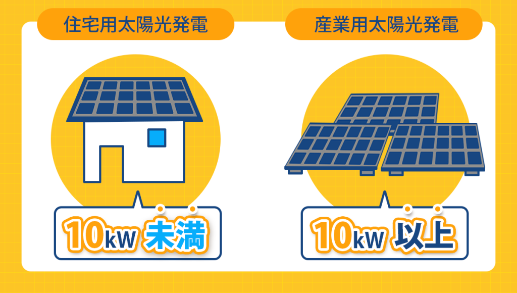 住宅用太陽光発電と産業用太陽光発電の違い