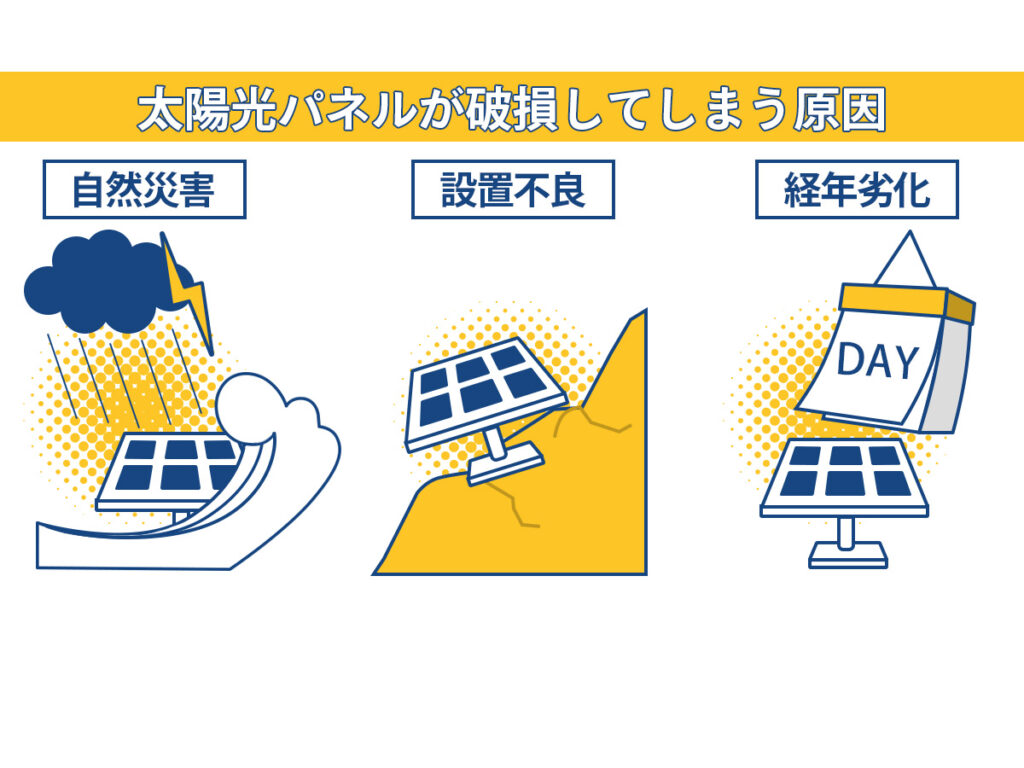 太陽光パネルが破損してしまう原因