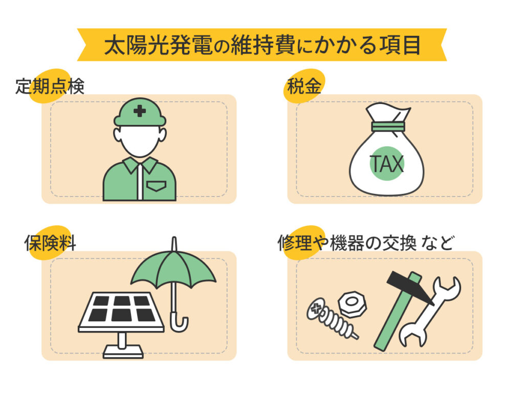 太陽光発電の維持費にかかる項目
